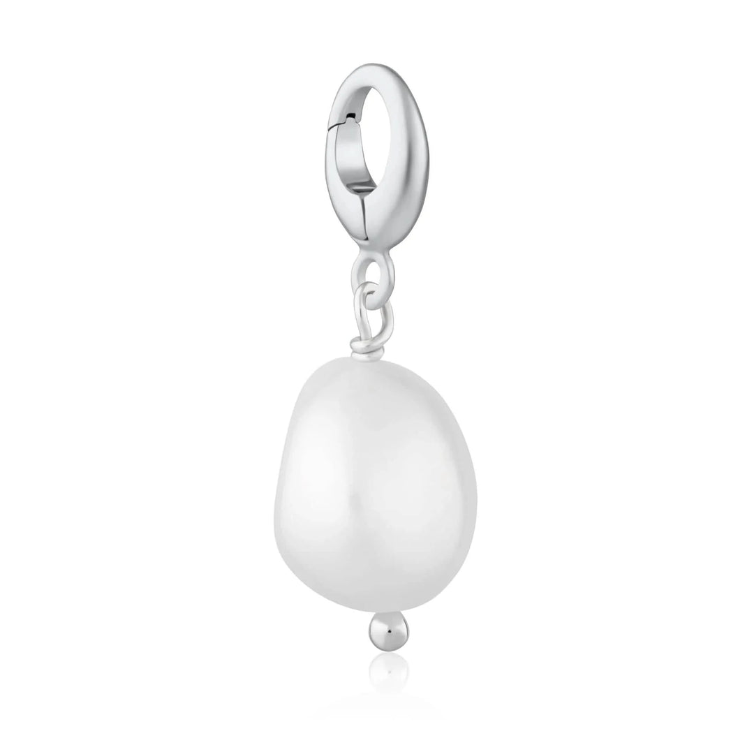 Silver Baroque Pearl Charm CS295