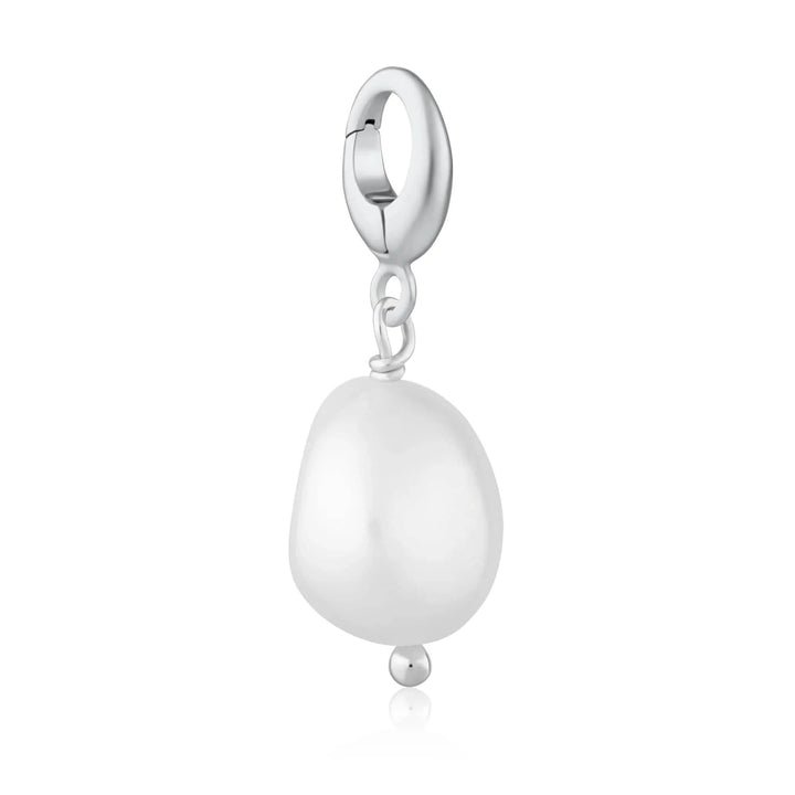 Silver Baroque Pearl Charm CS295