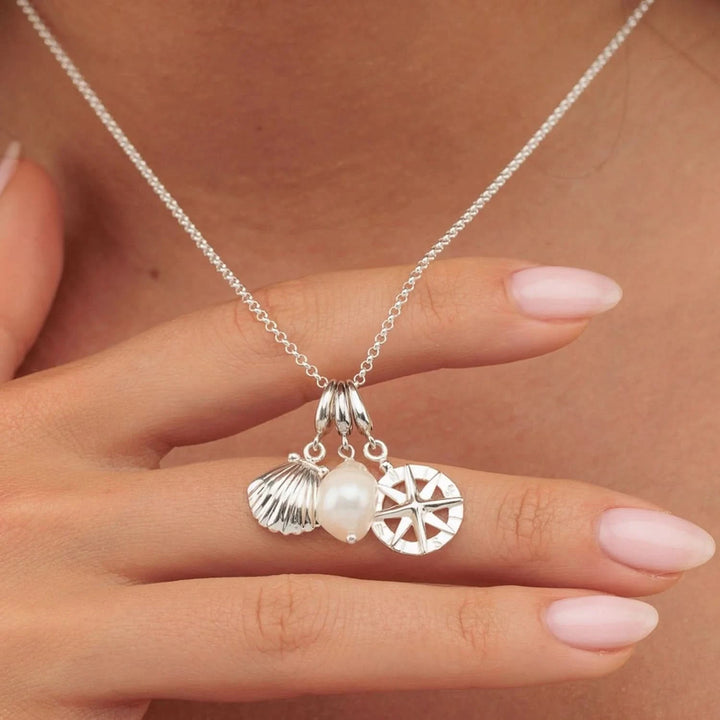 Silver Baroque Pearl Charm CS295