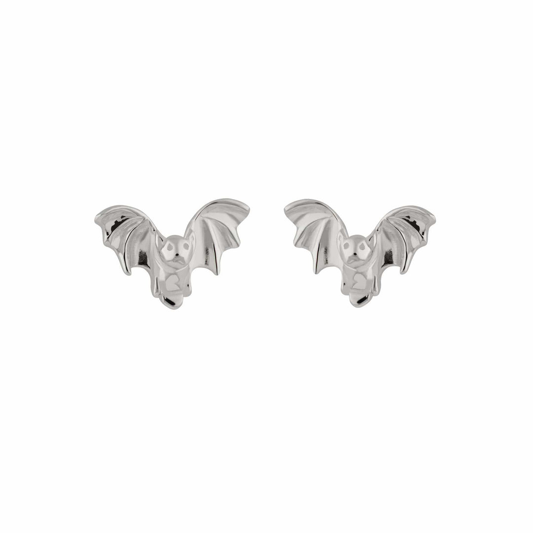 Silver Bat Stud Earrings SESBAT