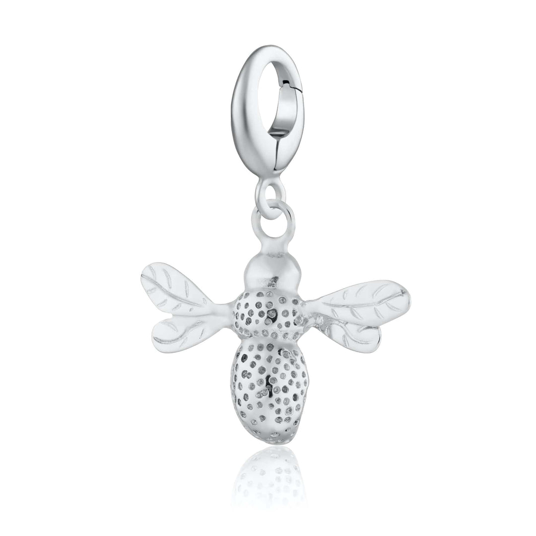 Silver Bee Charm CSBZ