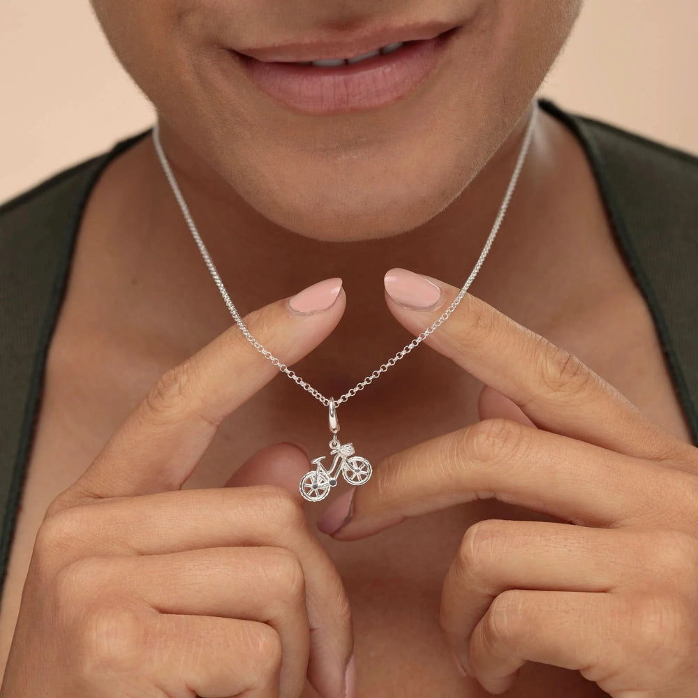 Silver Bicycle Charm CSBIC