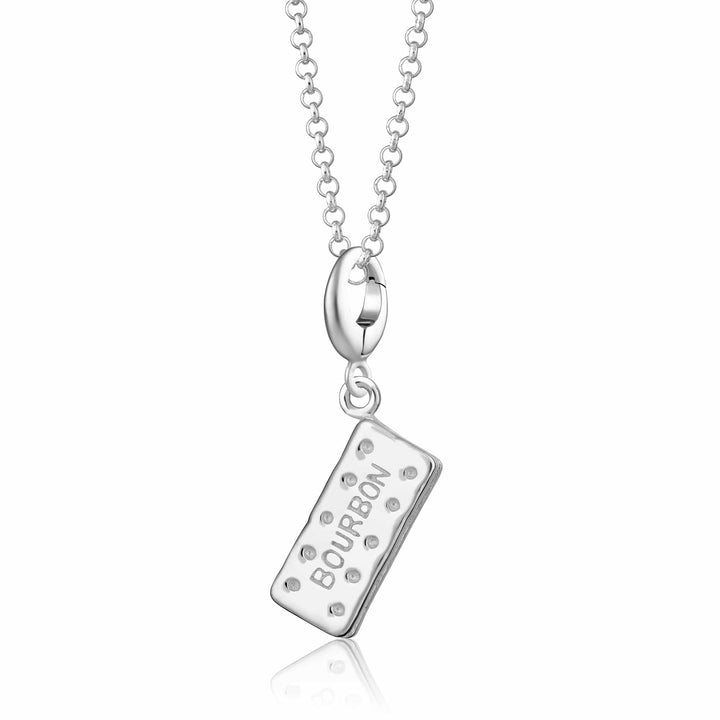 Silver Bourbon Biscuit Necklace CNSBON-1