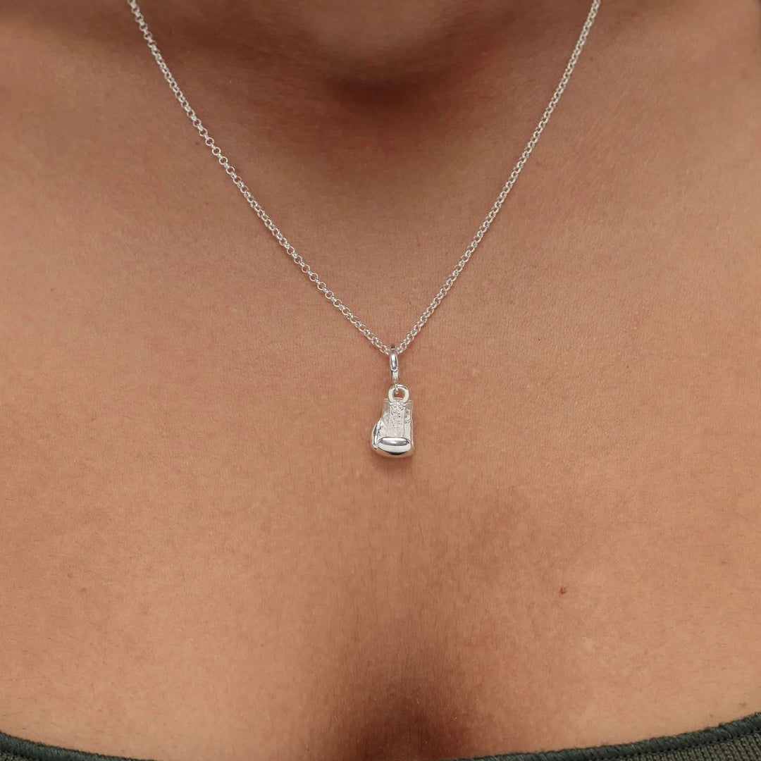 Silver Boxing Glove Charm CSBOX
