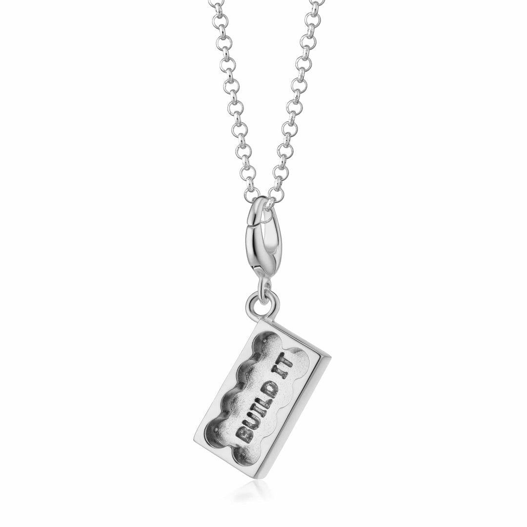 Silver Building Block Necklace CNSBB-1