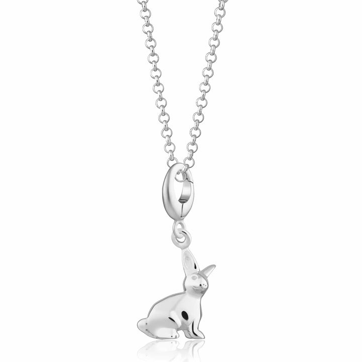 Silver Bunny Necklace CNSBU-1