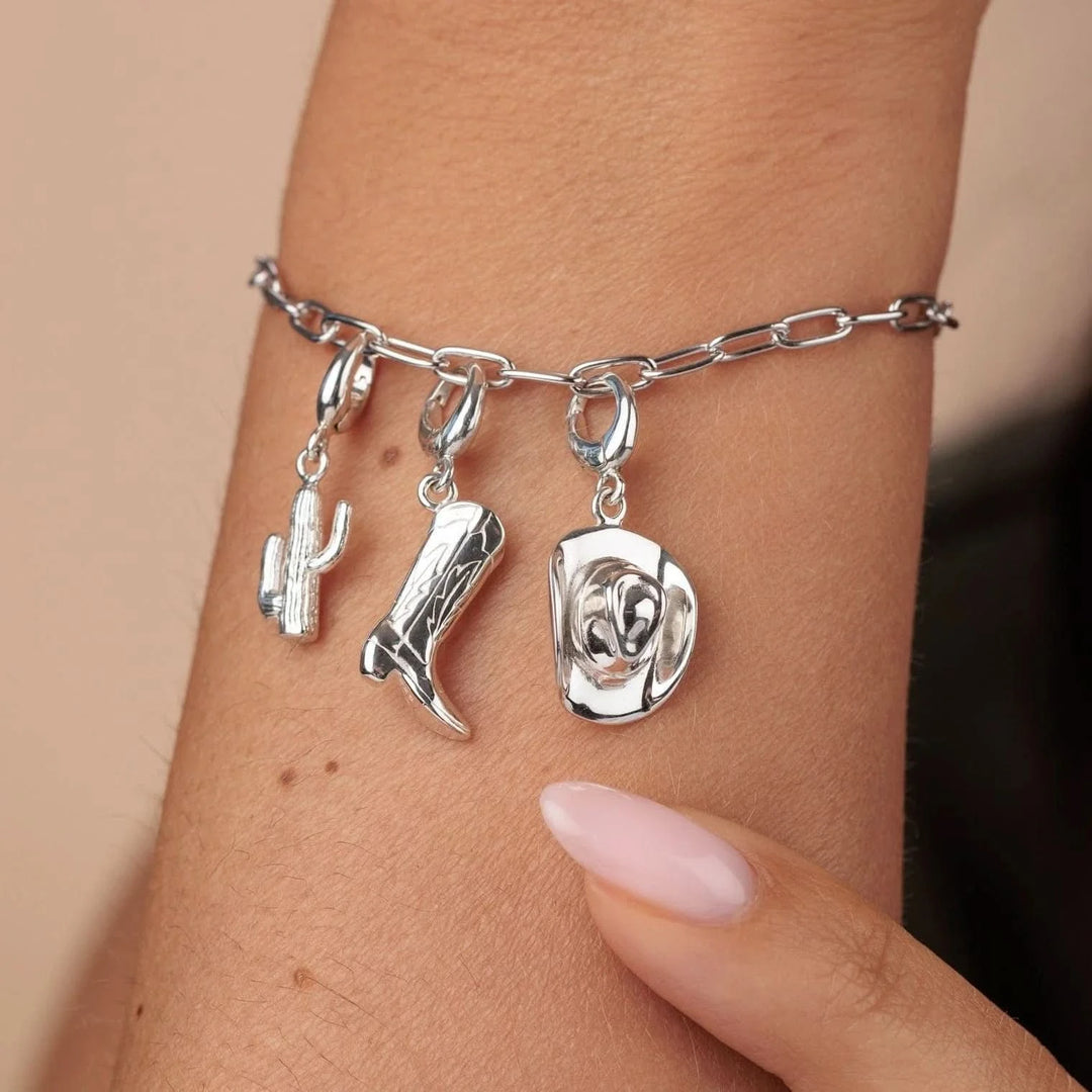 Silver Cactus Charm CSCAC