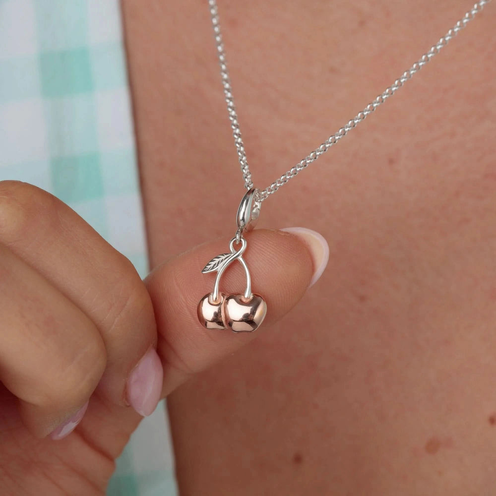 Silver Cherry Charm CSCHE