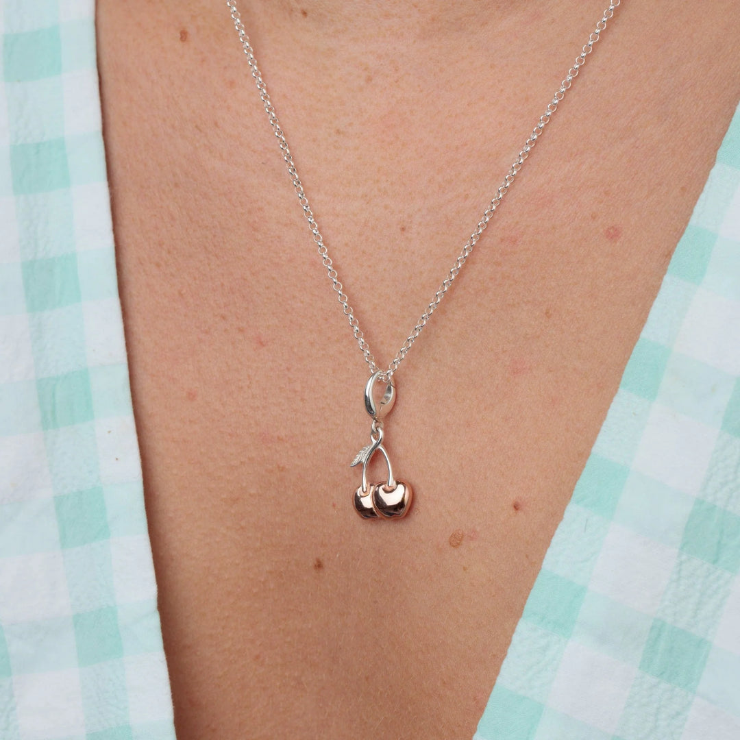 Silver Cherry Necklace CNSCHE-1