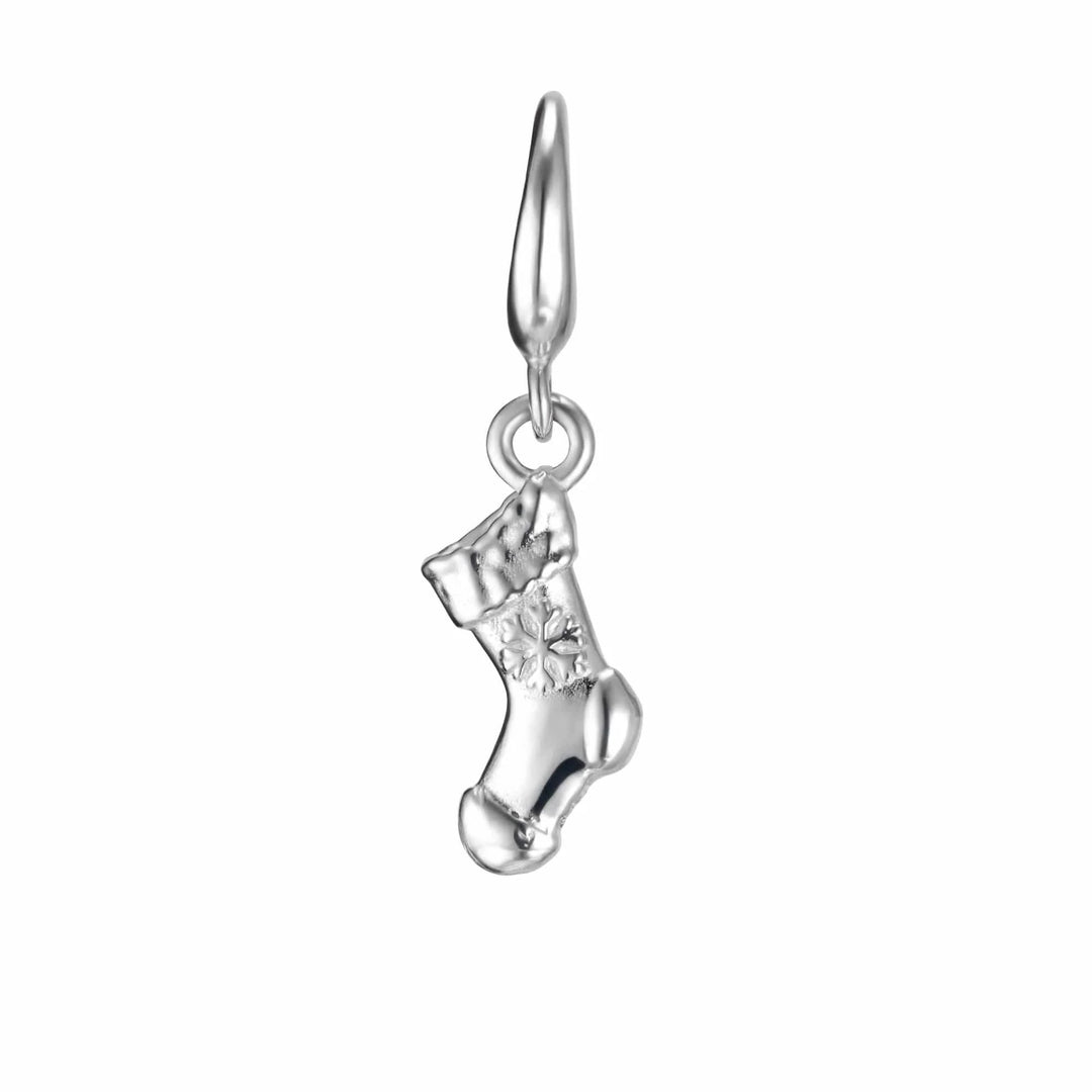 Silver Christmas Stocking Charm CSSTK