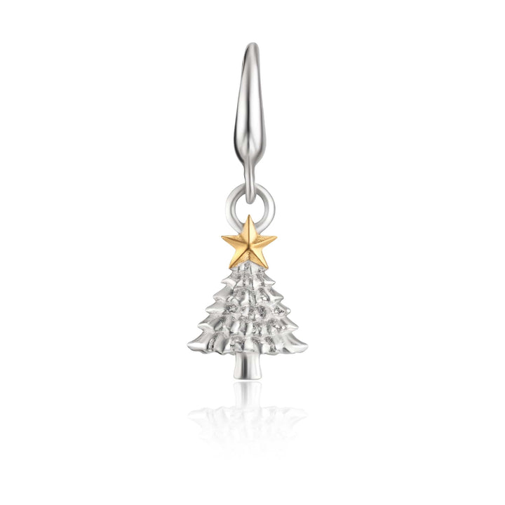 Silver Christmas Tree Charm CSXM