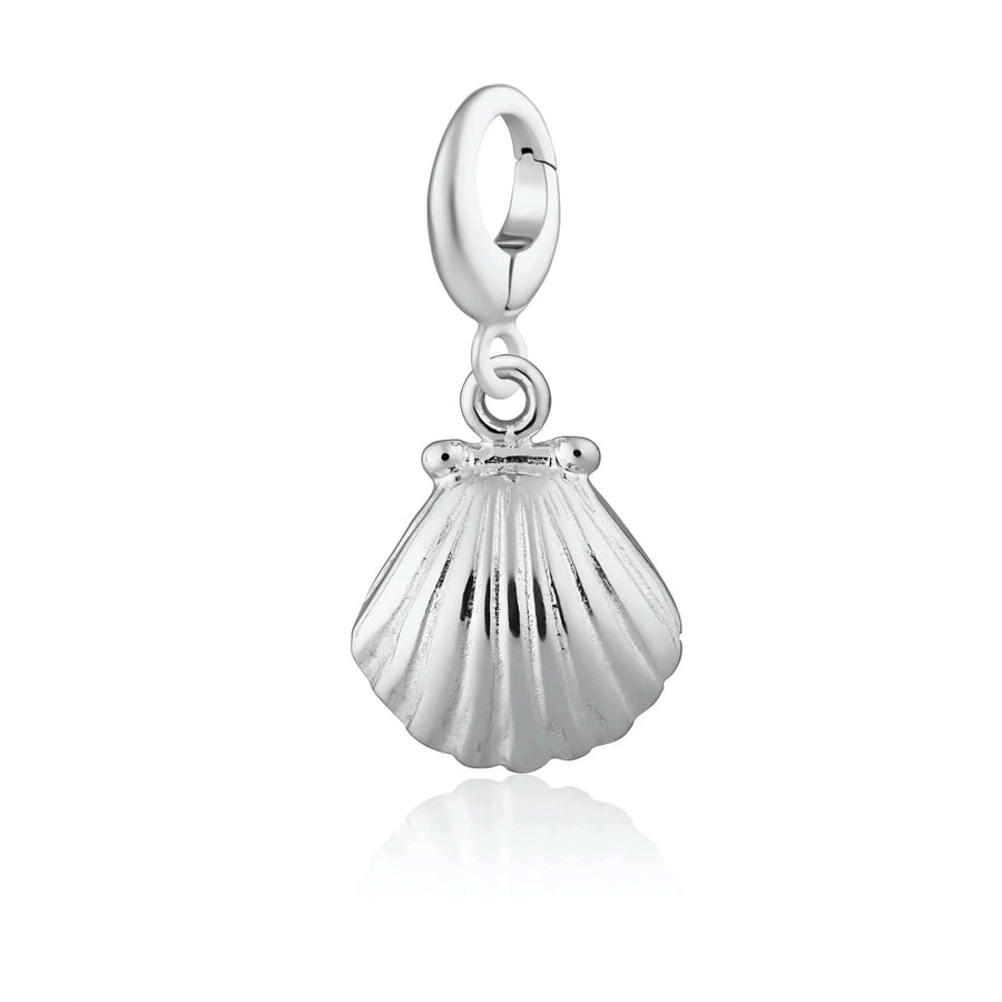 Silver Clam Shell Charm CSCS