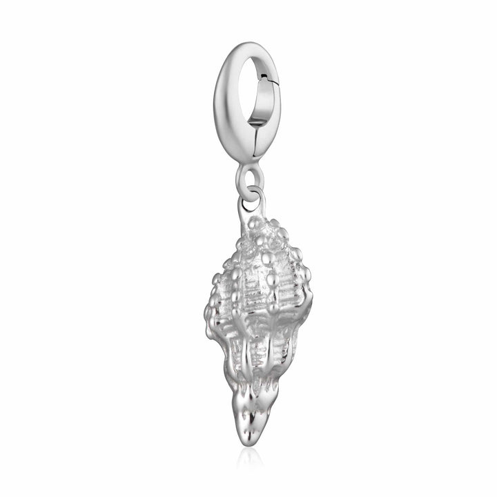 Silver Conch Shell Charm CSSS