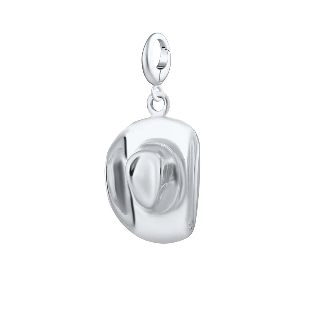 Silver Cowboy Hat Charm CSCOHT