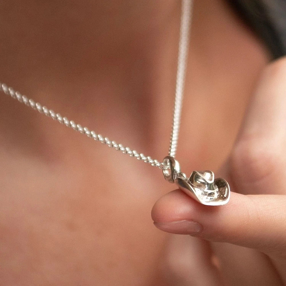 Silver Cowboy Hat Charm CSCOHT