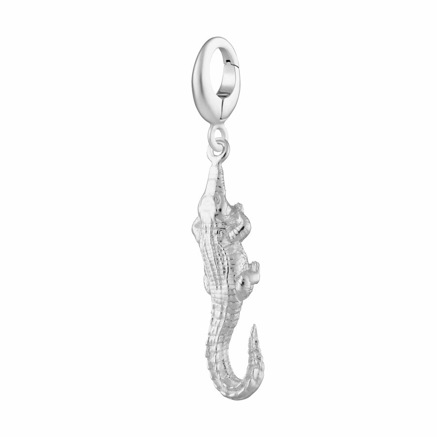 Silver Crocodile Charm CSCRO