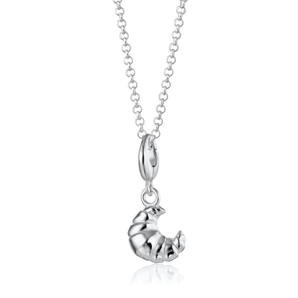 Silver Croissant Necklace CNSCRS-1