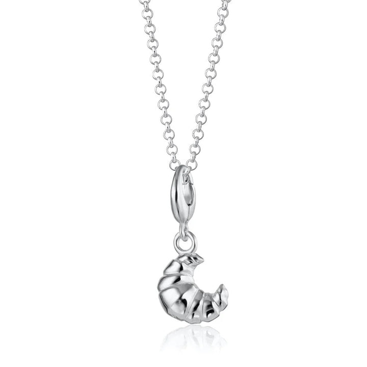 Silver Croissant Necklace CNSCRS-1