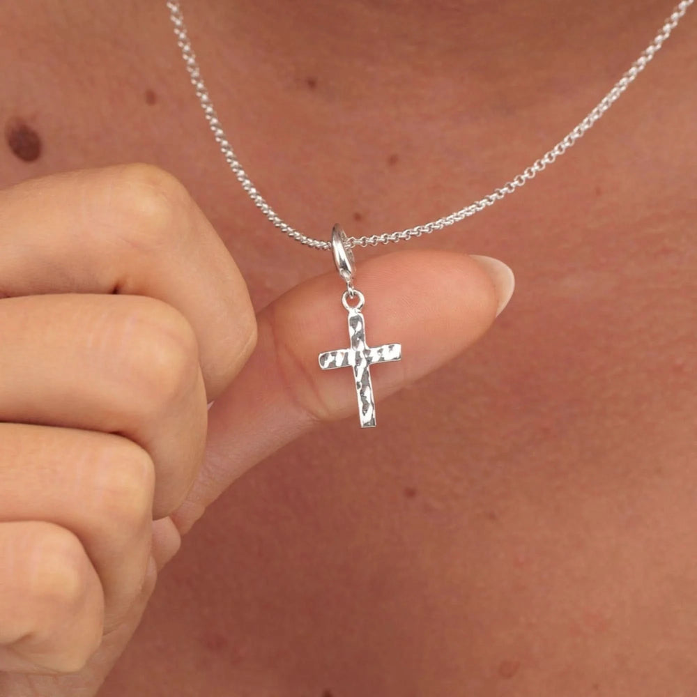Silver Cross Charm CSCX