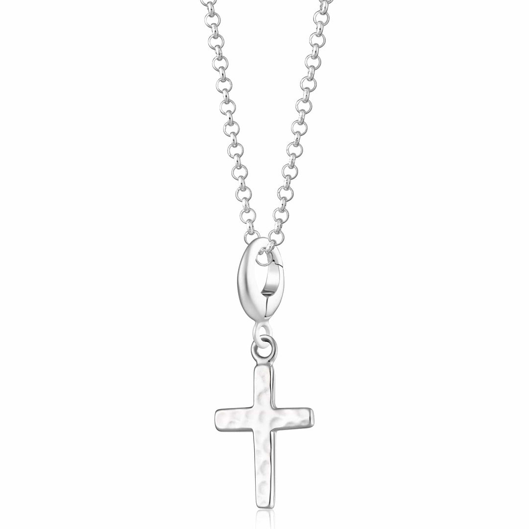 Silver Cross Necklace CNSCX-1