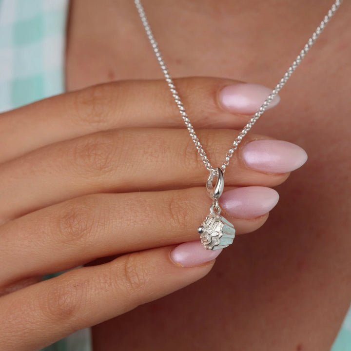 Silver Cupcake Necklace CNSCC-1