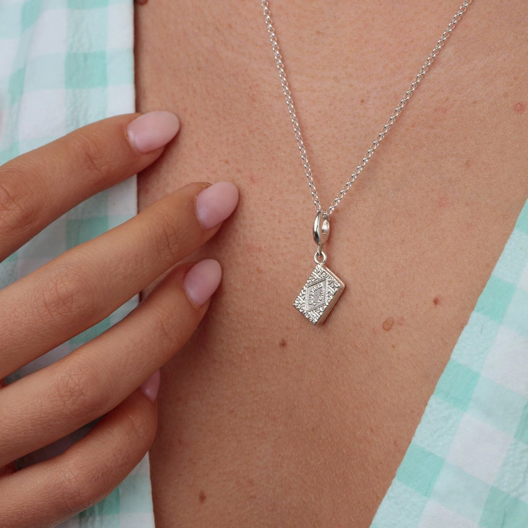 Silver Custard Cream Necklace CNSBC-1