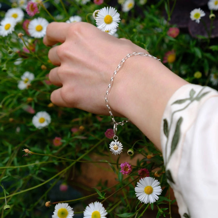 Silver Daisy Charm CSDA