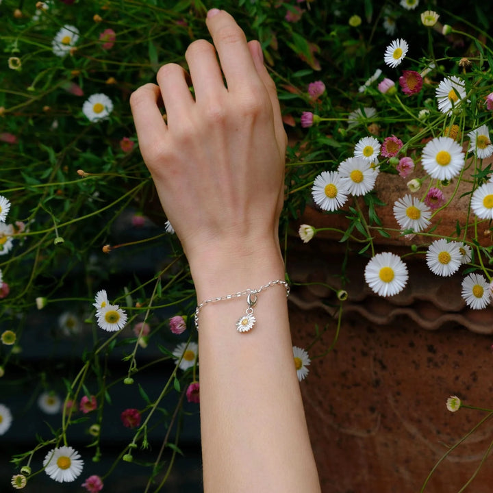 Silver Daisy Charm CSDA
