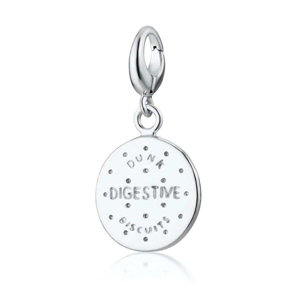 Silver Digestive Biscuit Charm CSDG
