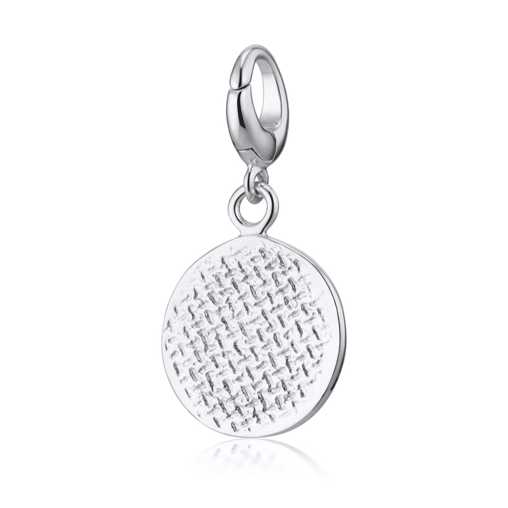 Silver Digestive Biscuit Charm CSDG