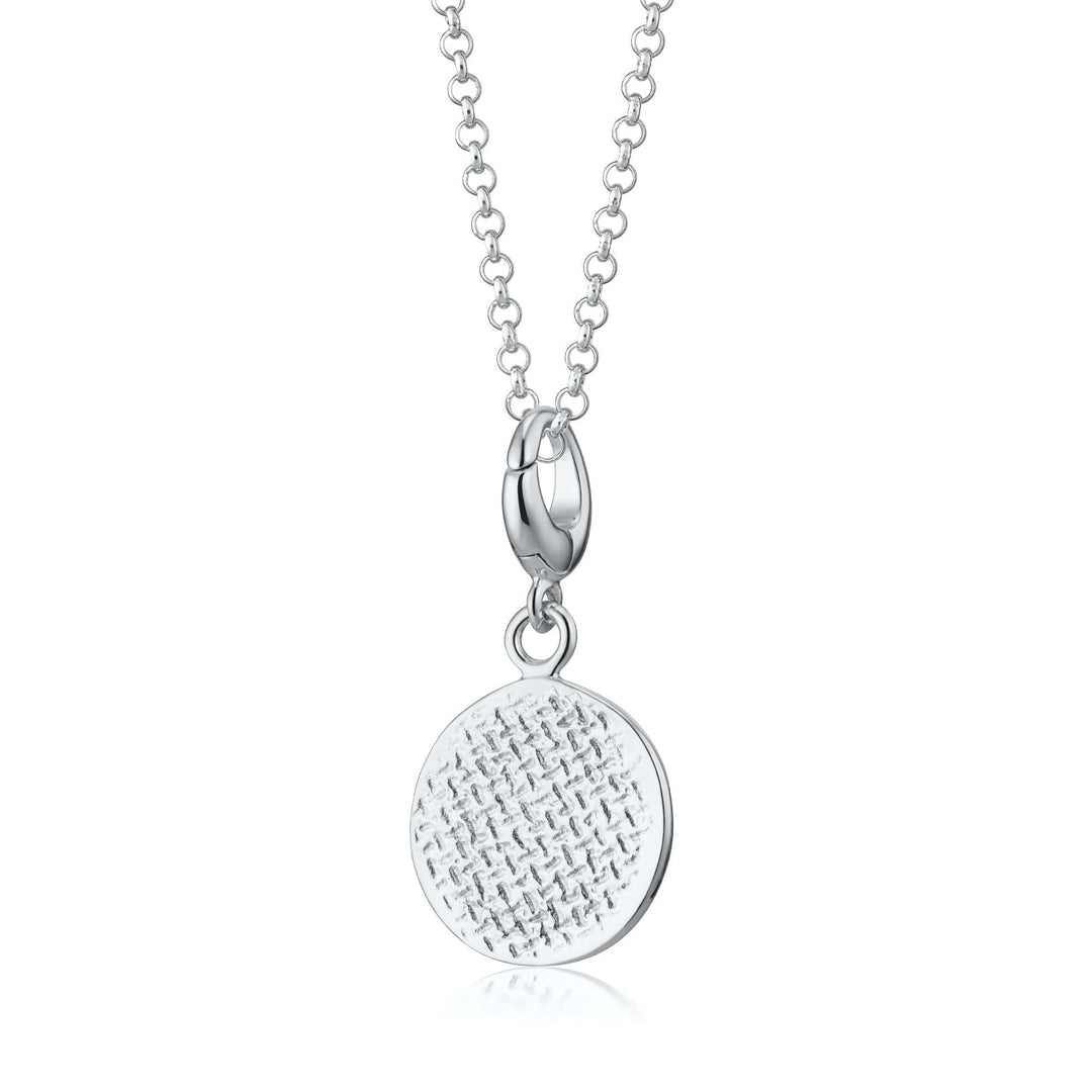 Silver Digestive Biscuit Necklace CNSDG-1
