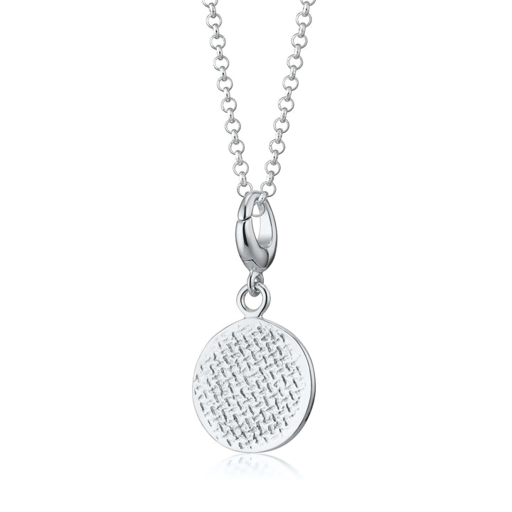 Silver Digestive Biscuit Necklace CNSDG-1
