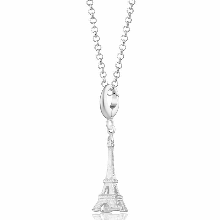 Silver Eiffel Tower Necklace CNSEI-1