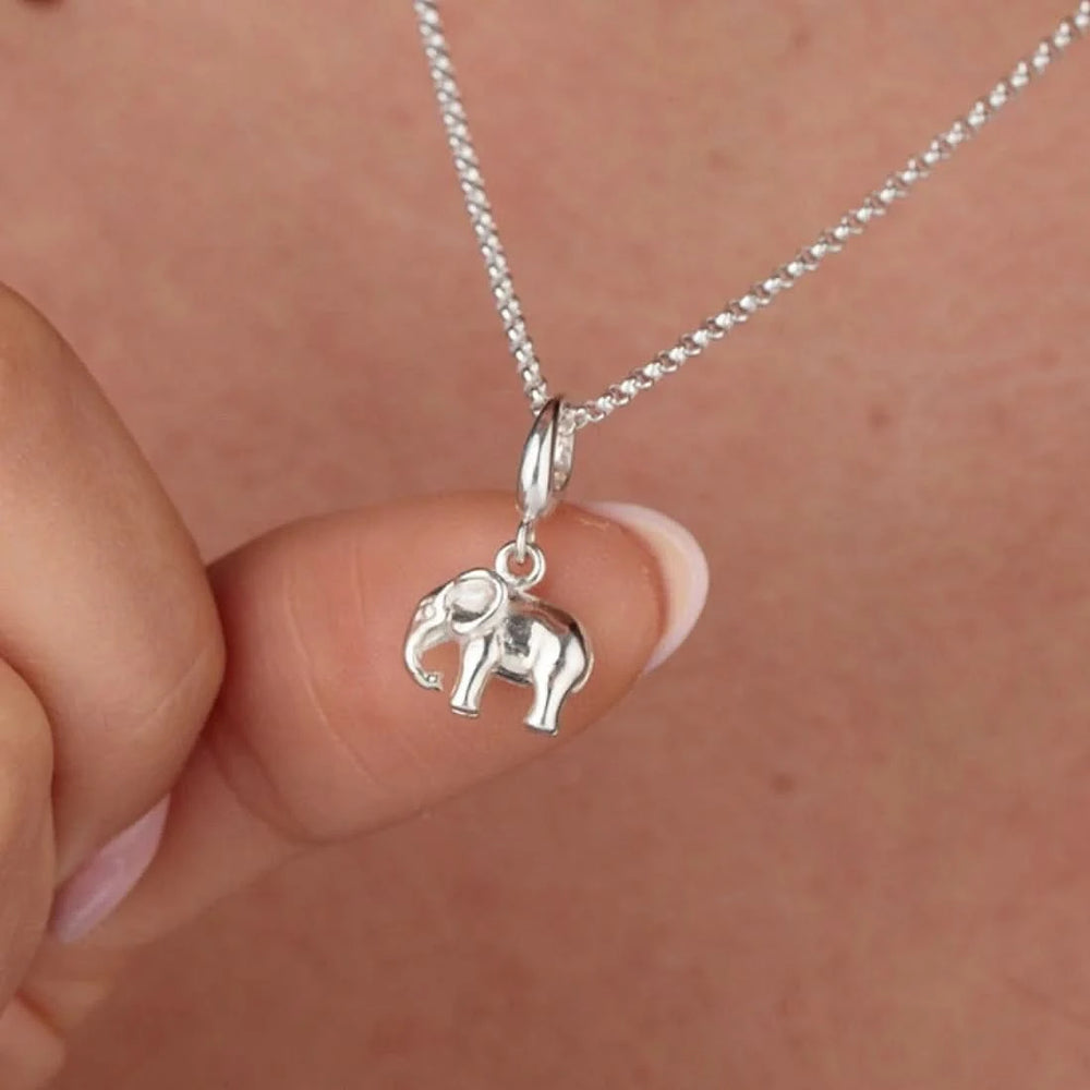 Silver Elephant Charm CSEL