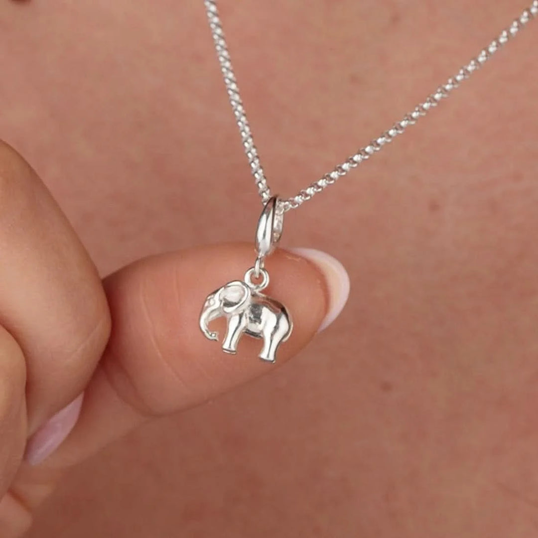 Silver Elephant Charm CSEL