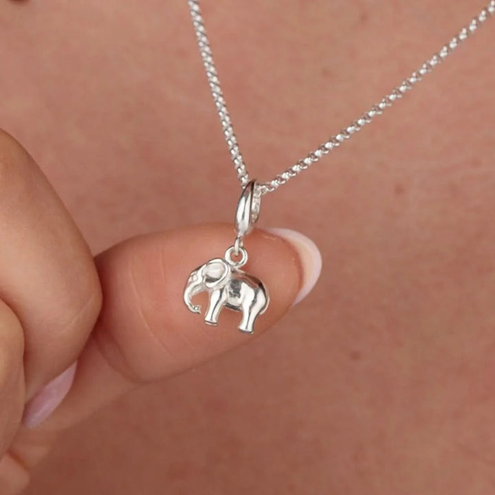 Silver Elephant Charm CSEL