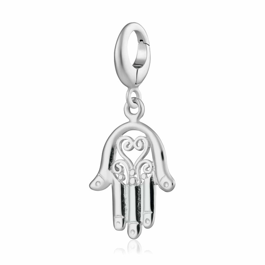 Silver Fatima Hand Charm CSHF