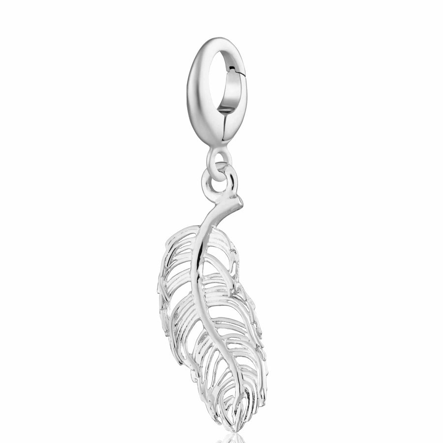 Silver Feather Charm CSFS