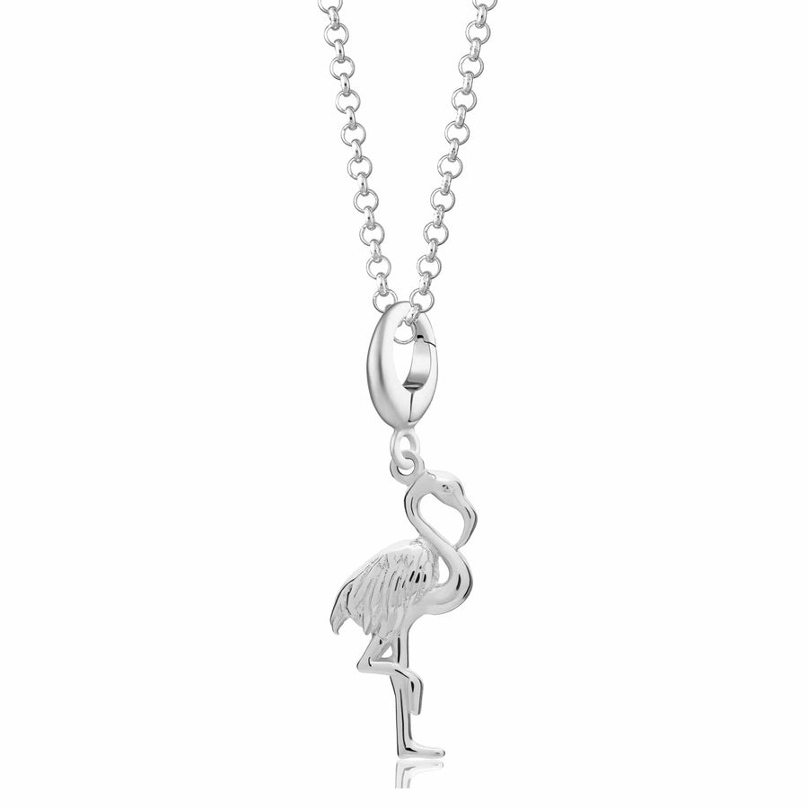 Silver Flamingo Necklace CNSFM-1