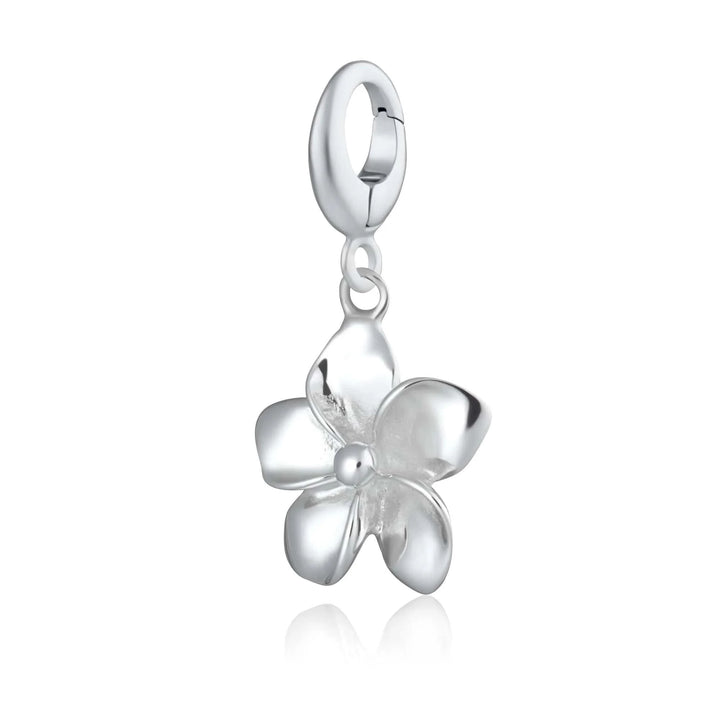 Silver Flower Charm CSFH