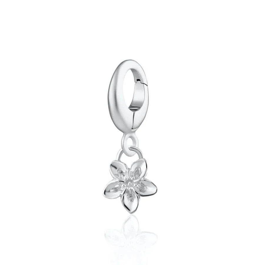 Silver Forget Me Not Flower Charm CSFMN