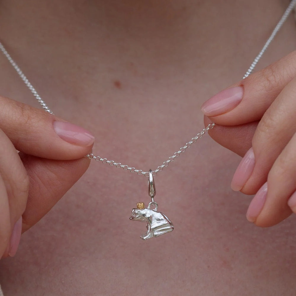 Silver Frog Necklace CNSFR-1