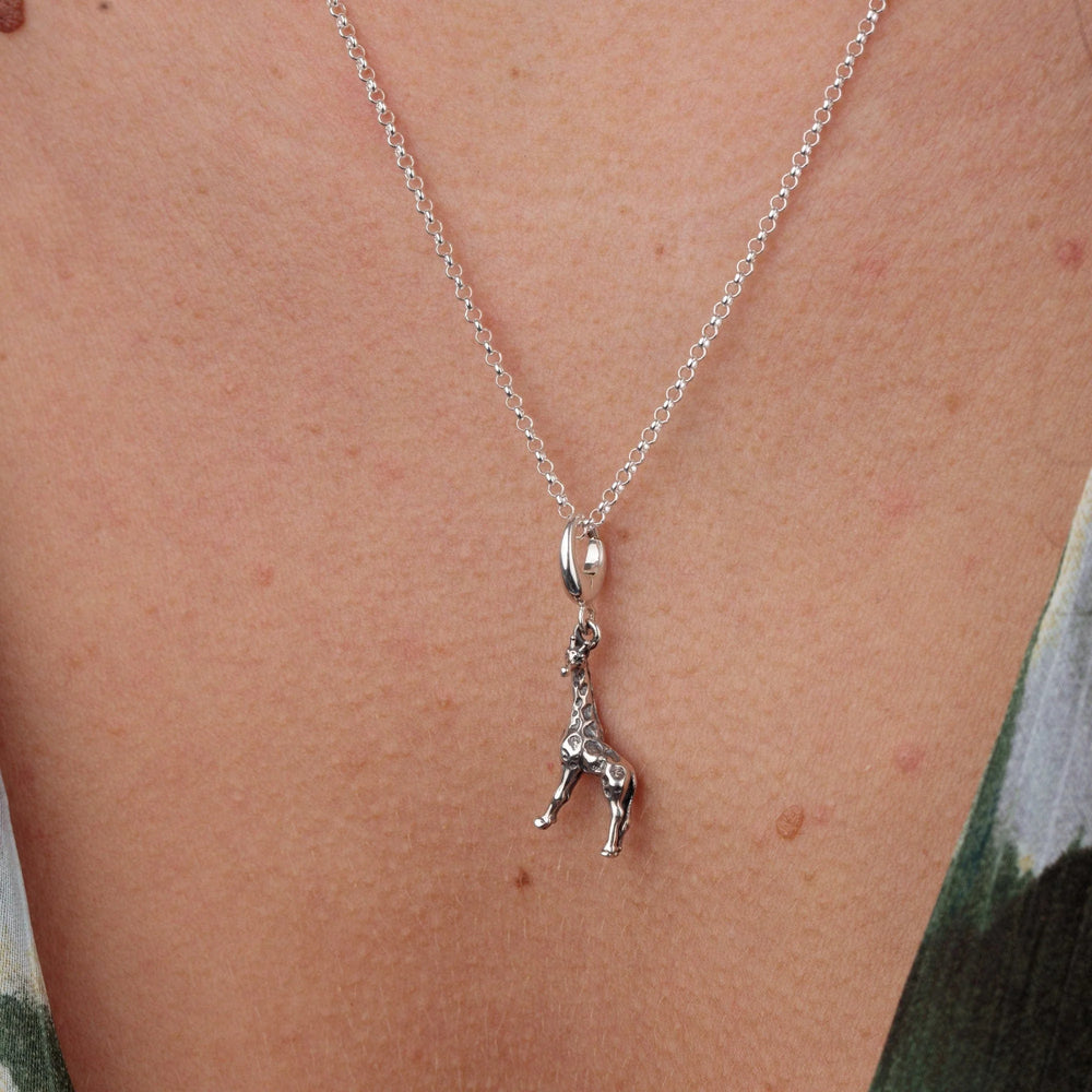 Silver Giraffe Necklace CNSGRF-1
