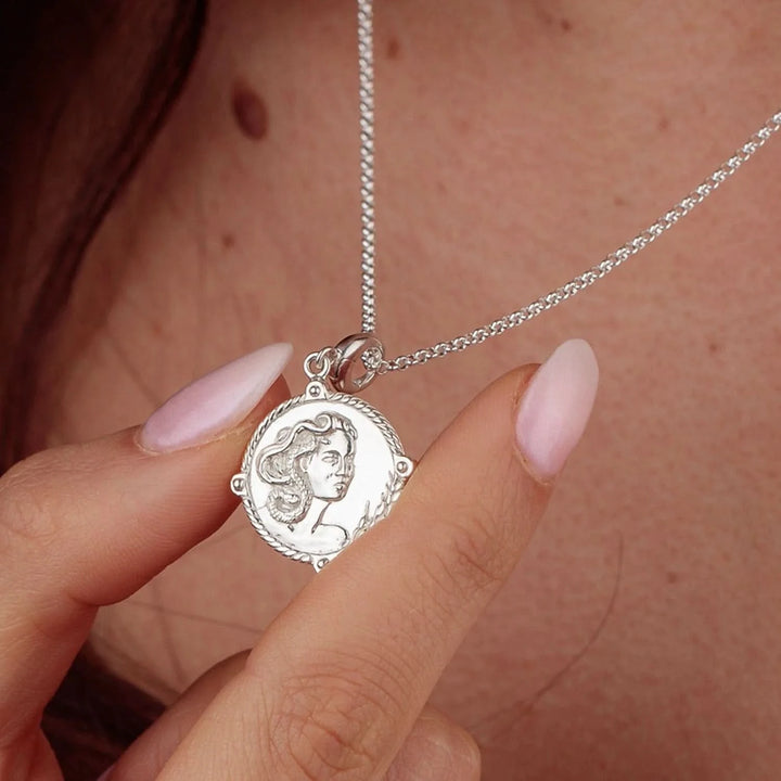 Silver Goddess of Fertility & Nature Demeter Charm CSGDSDEM
