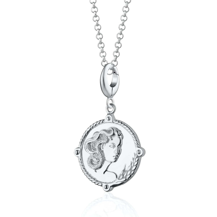 Silver Goddess of Fertility & Nature Demeter Necklace CNSGDSDEM-1