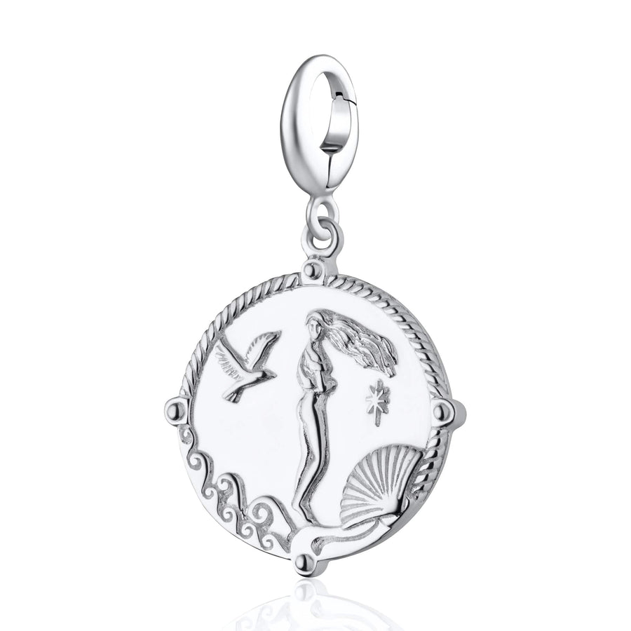 Silver Goddess of Love Aphrodite Charm CSGDSAPH