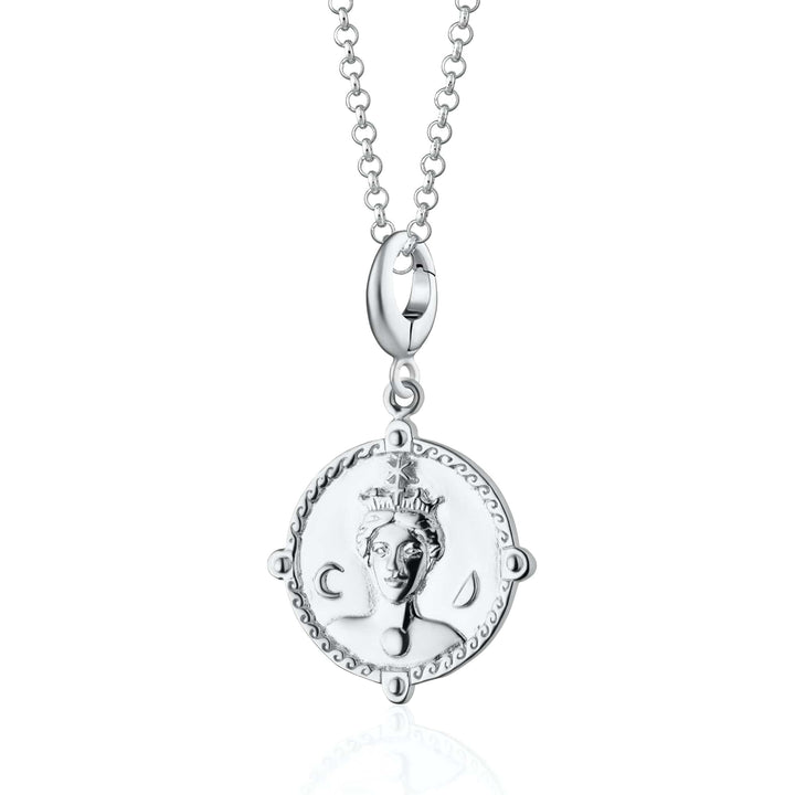 Silver Goddess of Women & Mothers Hera Necklace CNSGDSHERA-1