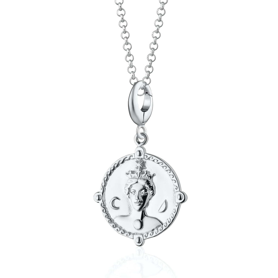 Silver Goddess of Women & Mothers Hera Necklace CNSGDSHERA-1