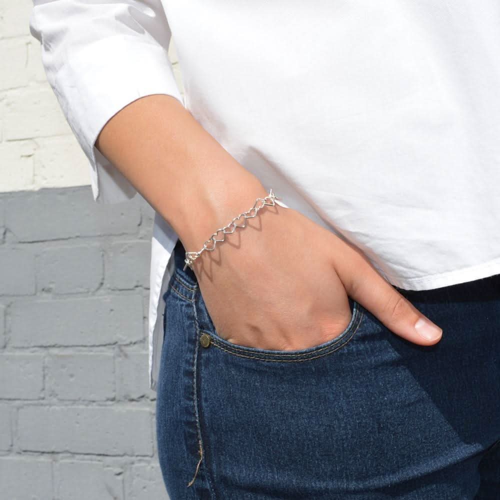 Silver Heart Bracelet BRSHRT
