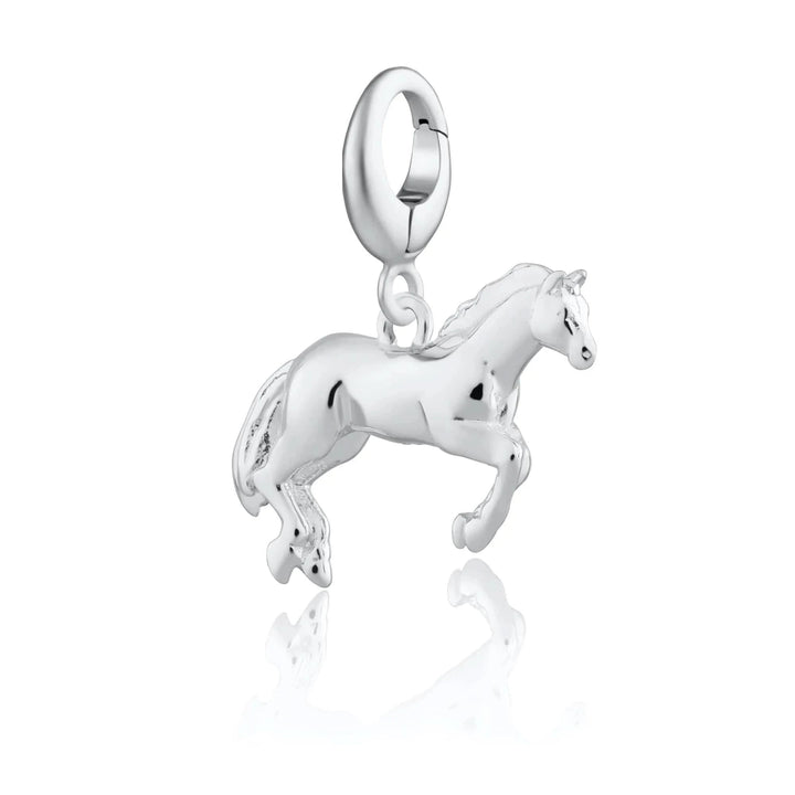 Silver Horse Charm CSHR